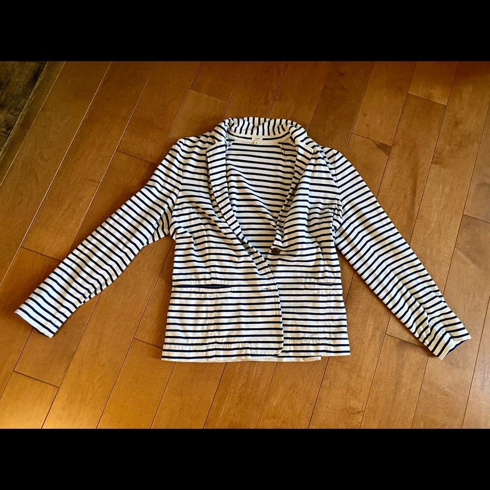 J. Crew Nautical striped Blazer